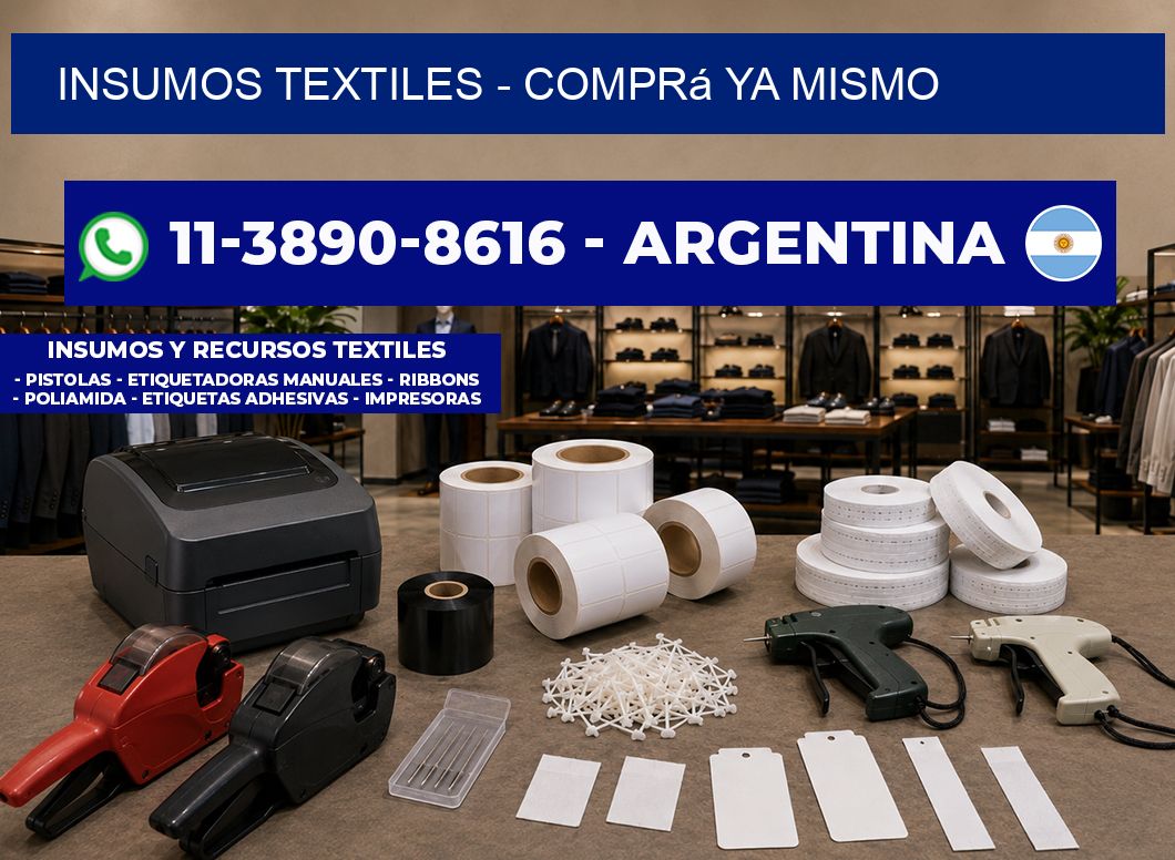 INSUMOS TEXTILES - Comprá ya mismo