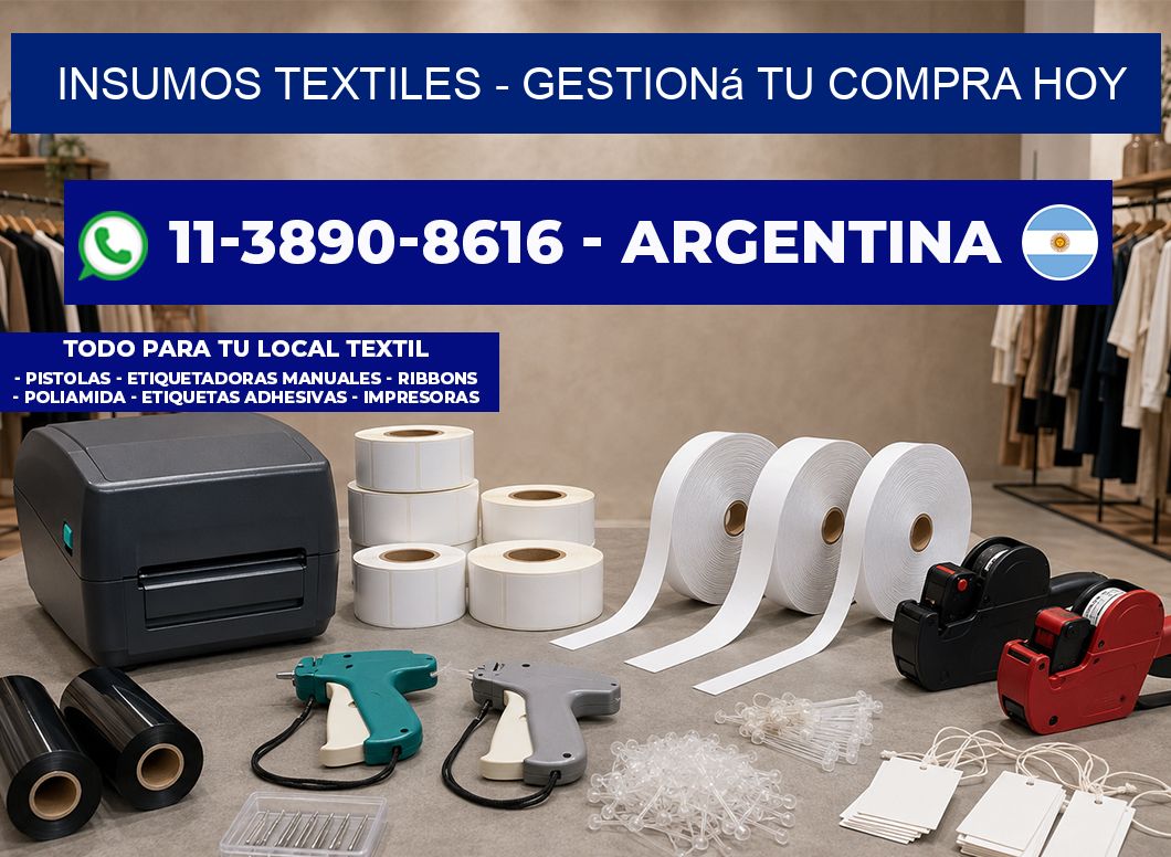 INSUMOS TEXTILES - Gestioná tu compra hoy