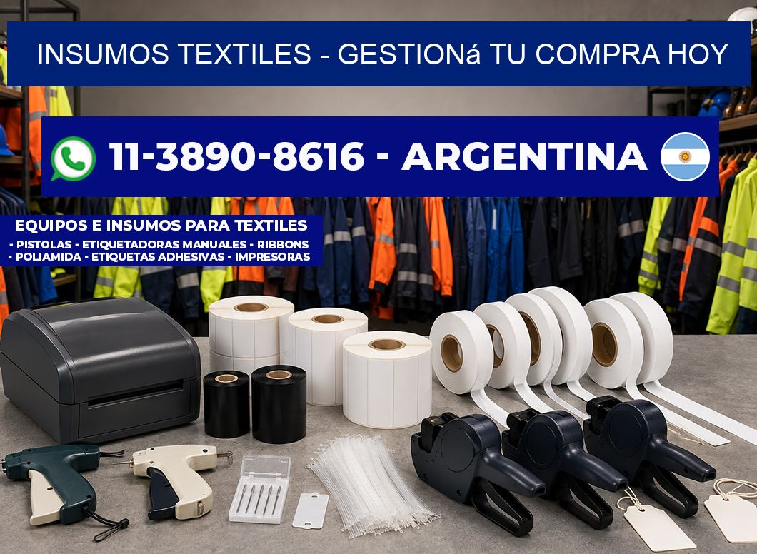 INSUMOS TEXTILES - Gestioná tu compra hoy