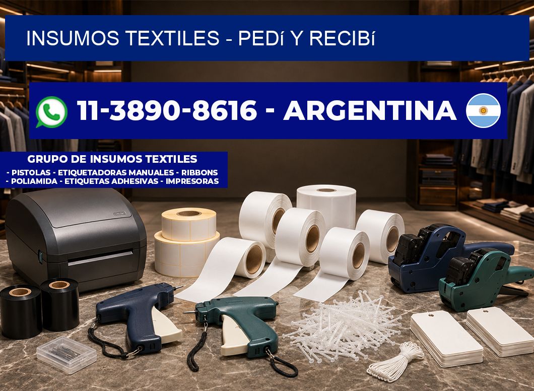 INSUMOS TEXTILES - Pedí y recibí