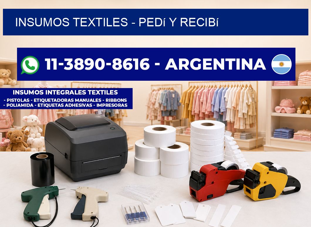 INSUMOS TEXTILES - Pedí y recibí