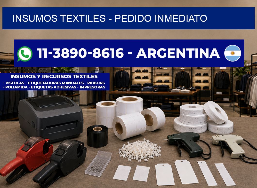 INSUMOS TEXTILES - Pedido inmediato