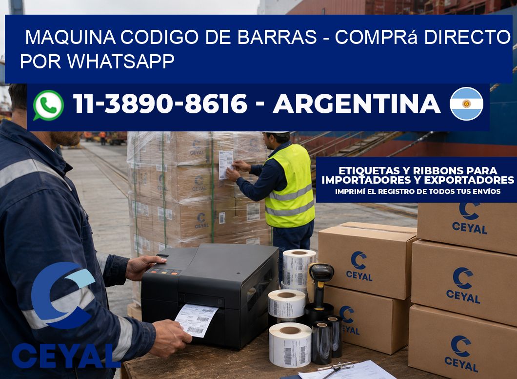 MAQUINA CODIGO DE BARRAS – Comprá directo por WhatsApp
