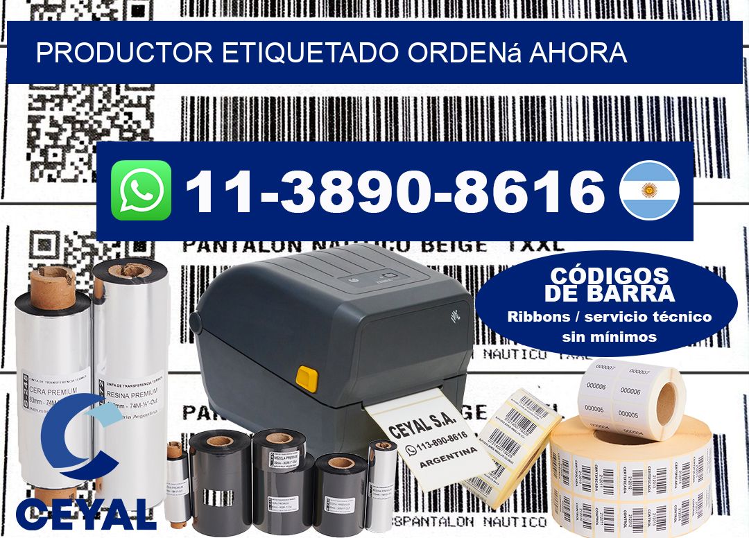 PRODUCTOR ETIQUETADO Ordená ahora