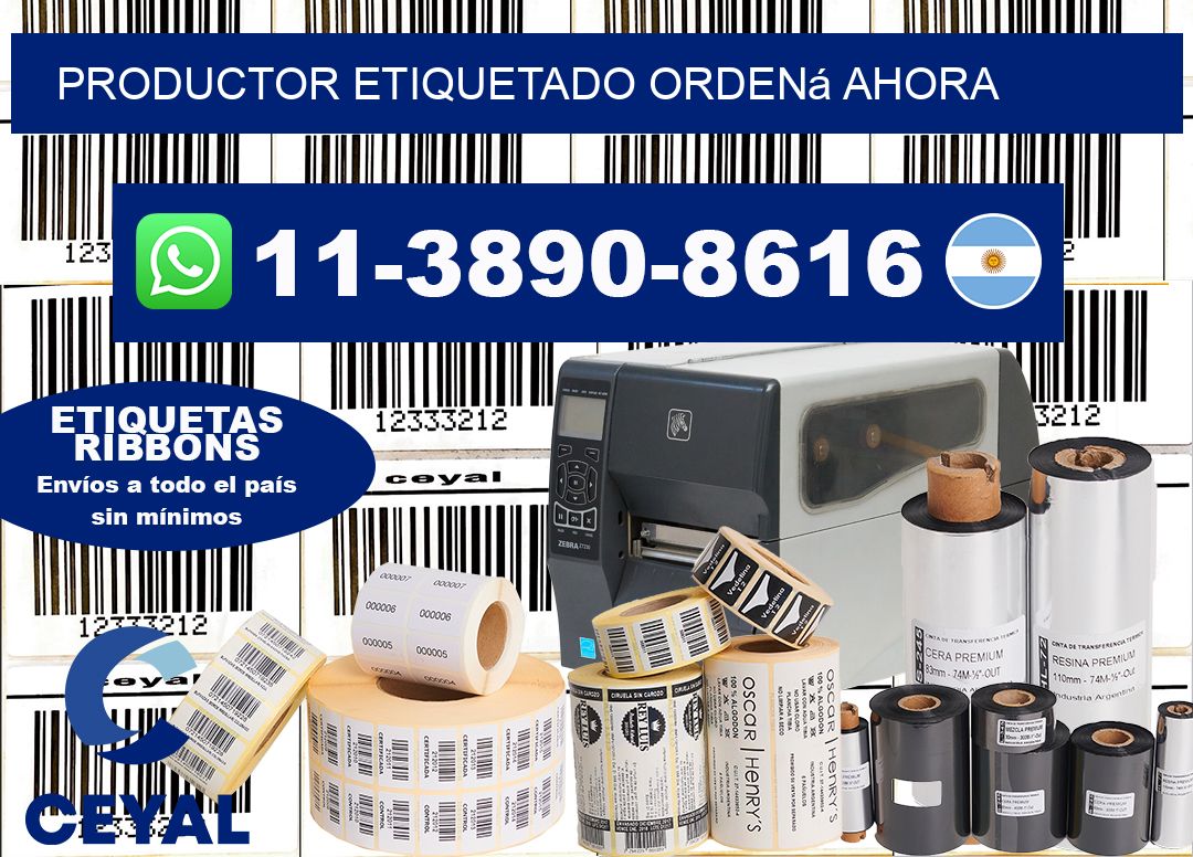 PRODUCTOR ETIQUETADO Ordená ahora