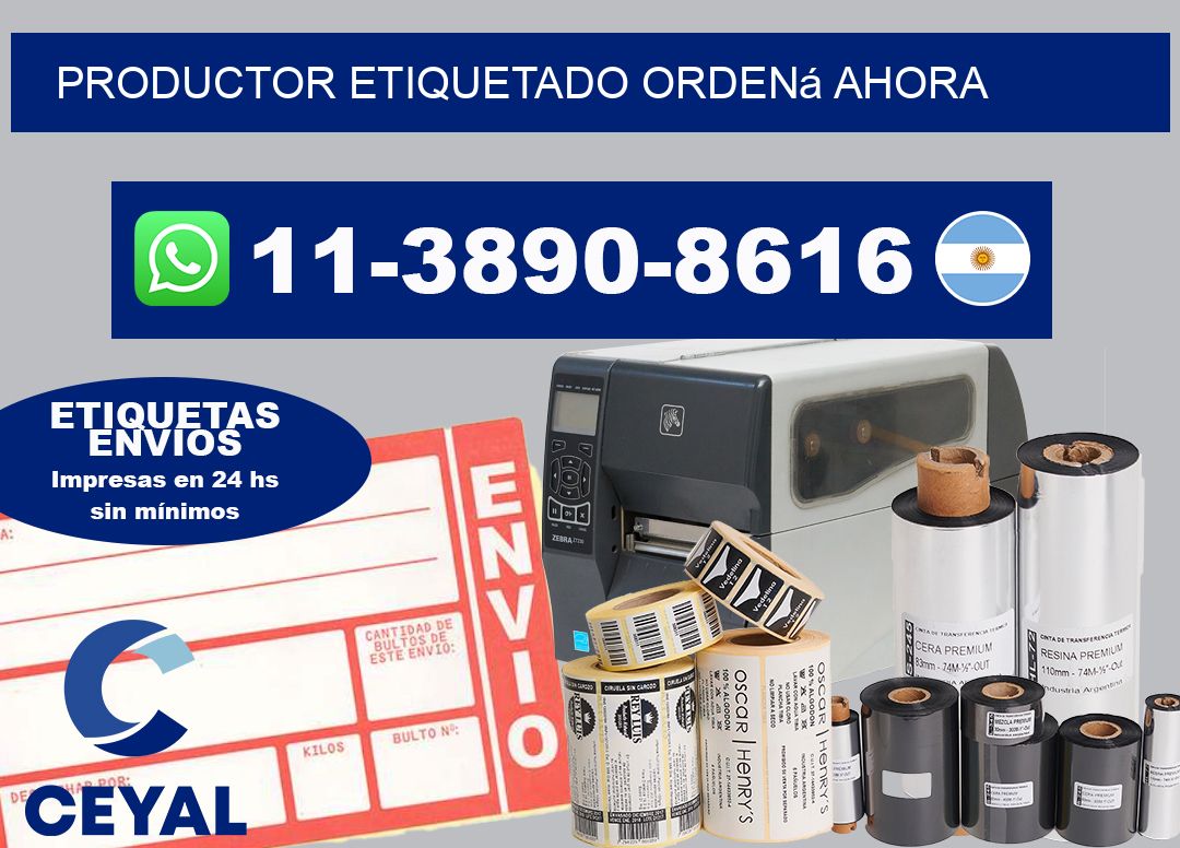 PRODUCTOR ETIQUETADO Ordená ahora