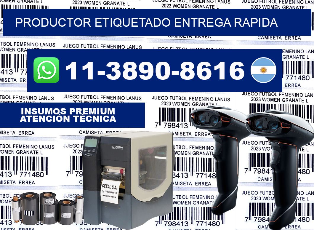 PRODUCTOR ETIQUETADO entrega rapida