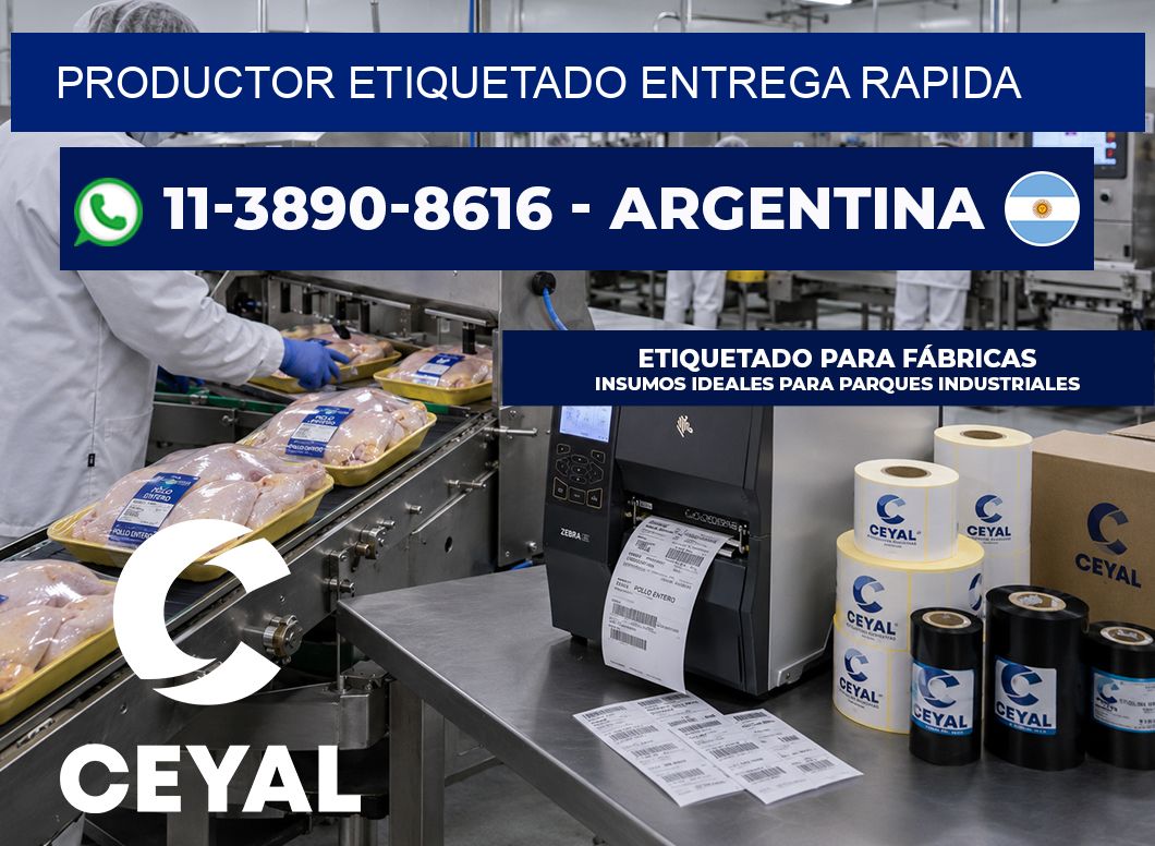 PRODUCTOR ETIQUETADO entrega rapida