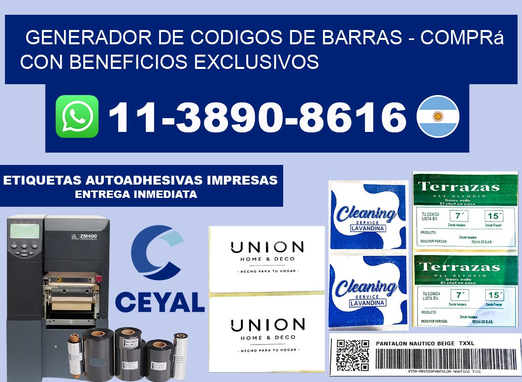generador de codigos de barras - Comprá con beneficios exclusivos