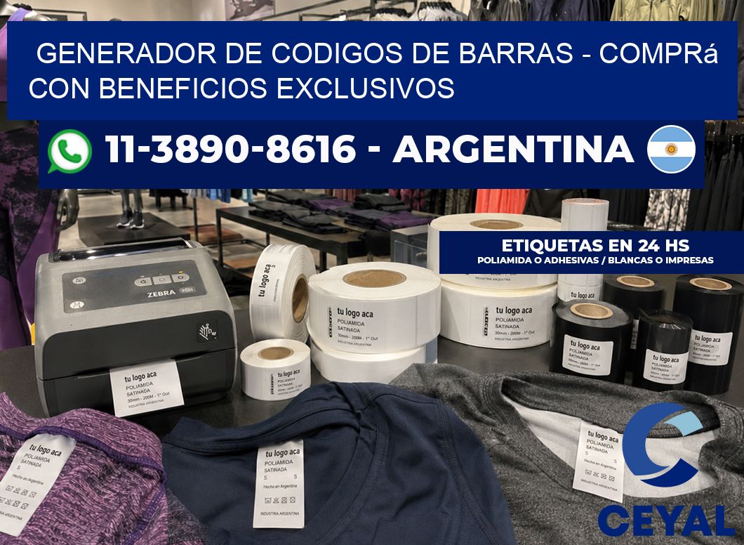 generador de codigos de barras – Comprá con beneficios exclusivos