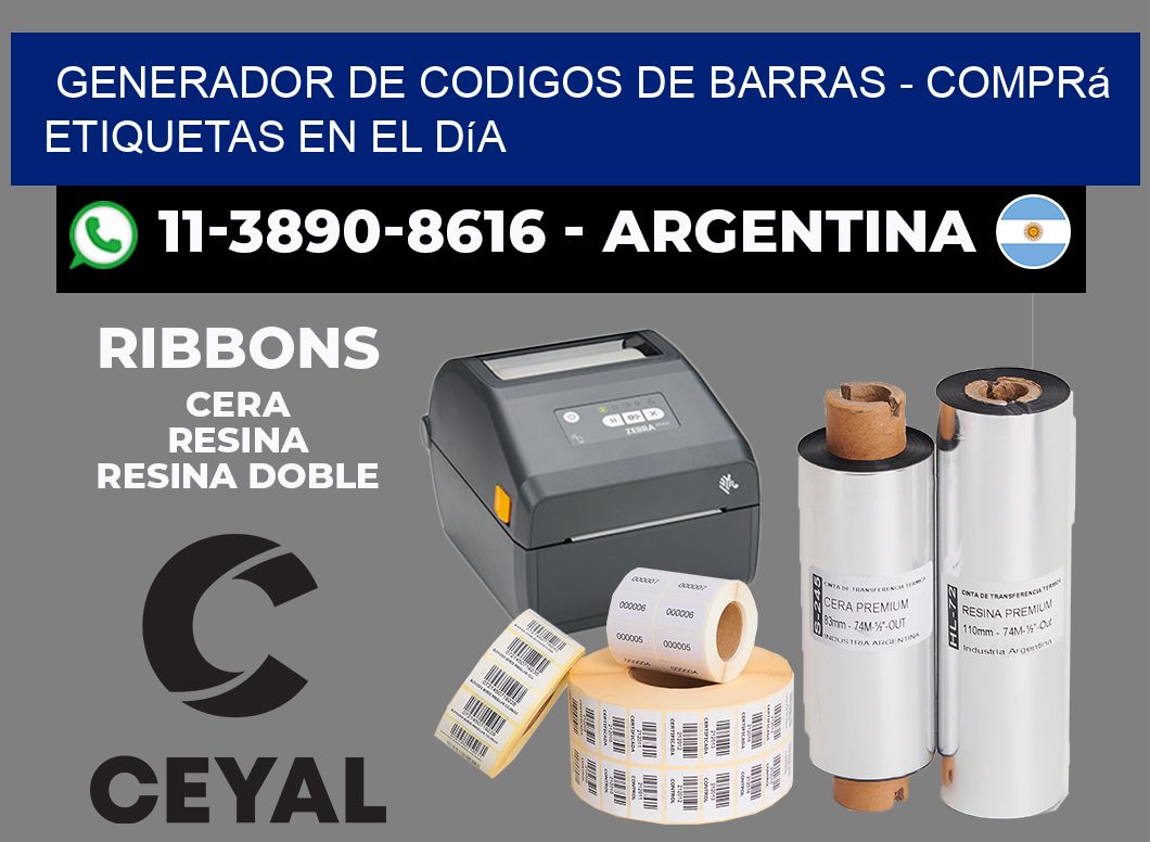 generador de codigos de barras - Comprá etiquetas en el día