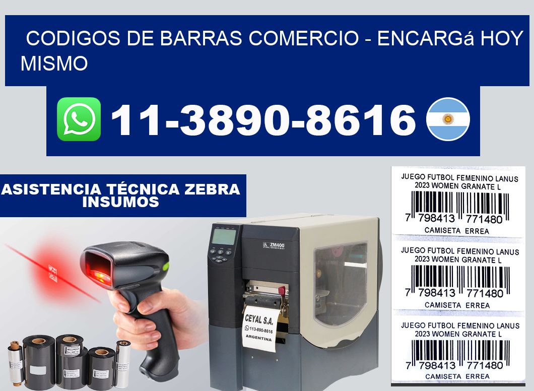 Codigos de barras comercio - Encargá hoy mismo