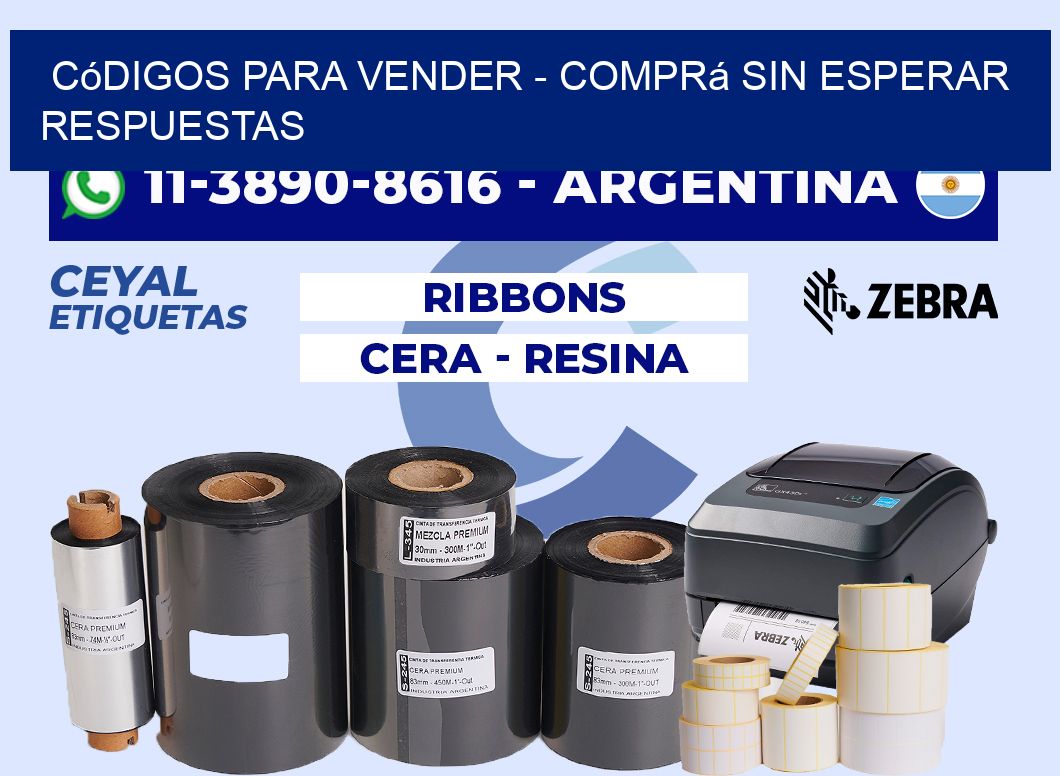 Códigos para vender - Comprá sin esperar respuestas