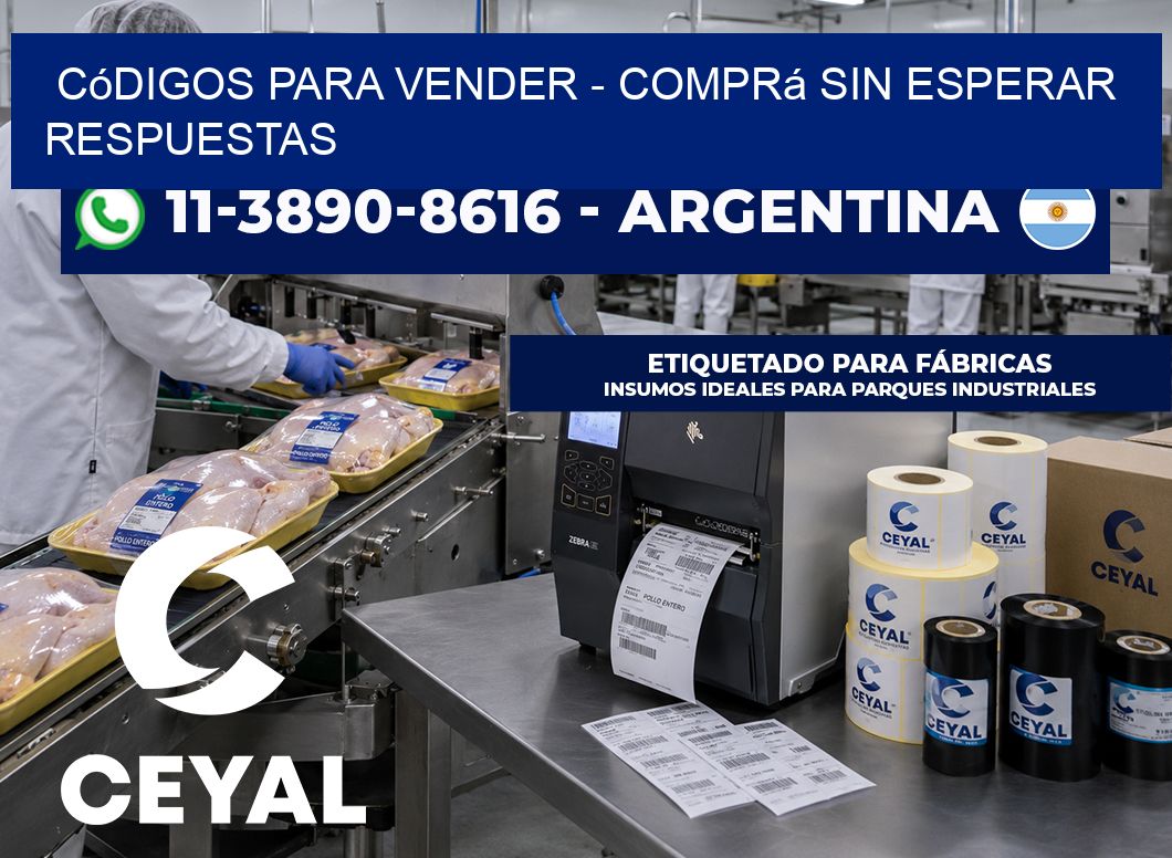 Códigos para vender – Comprá sin esperar respuestas