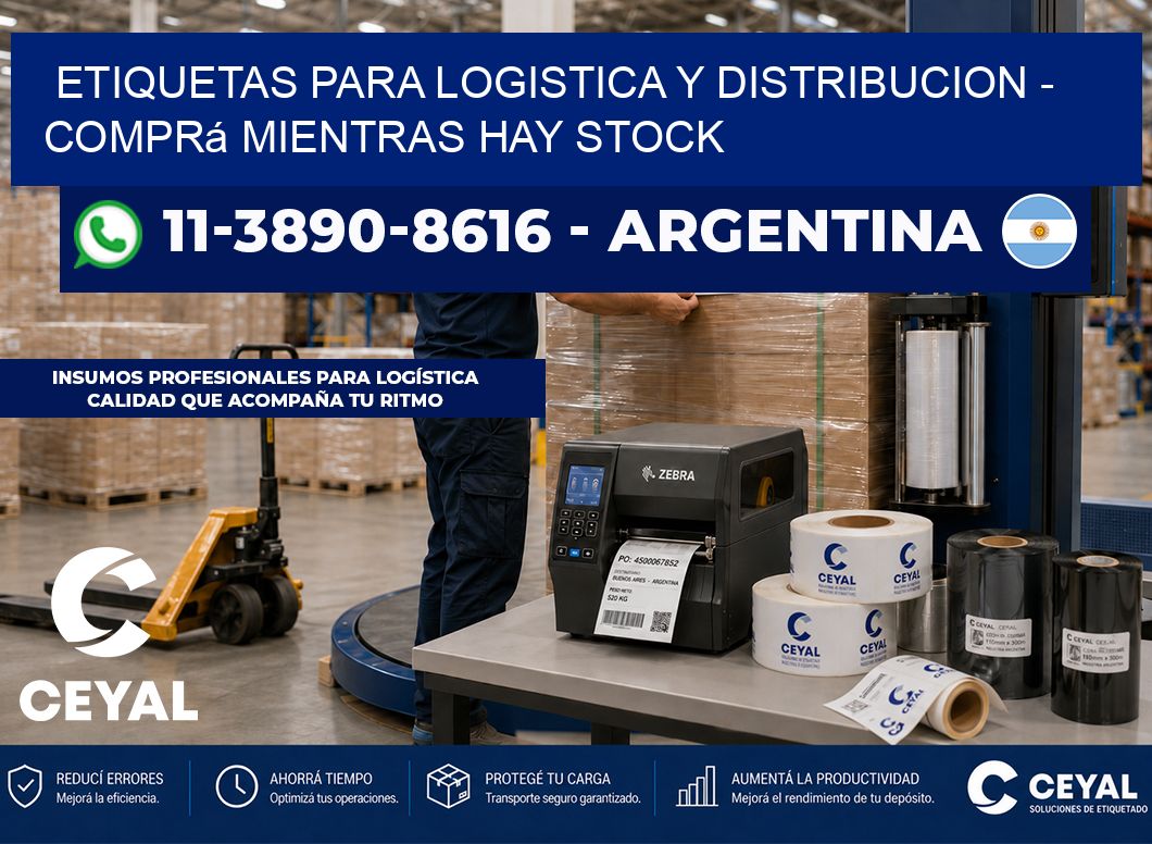 ETIQUETAS PARA LOGISTICA Y DISTRIBUCION - Comprá mientras hay stock