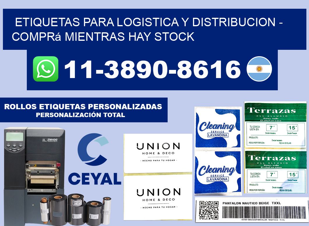 ETIQUETAS PARA LOGISTICA Y DISTRIBUCION - Comprá mientras hay stock