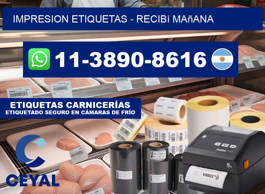 IMPRESION ETIQUETAS - recibí mañana