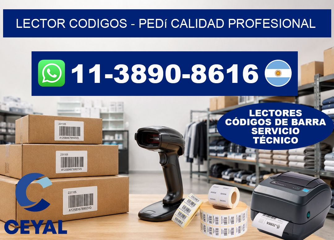 LECTOR CODIGOS - Pedí calidad profesional