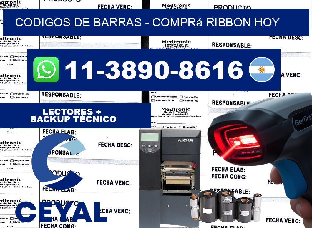 codigos de barras - Comprá ribbon hoy