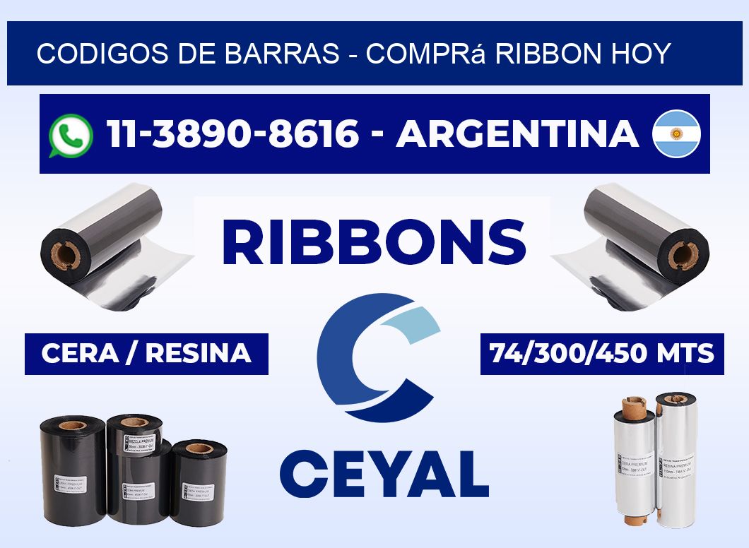 codigos de barras - Comprá ribbon hoy