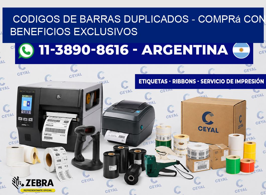 codigos de barras duplicados – Comprá con beneficios exclusivos