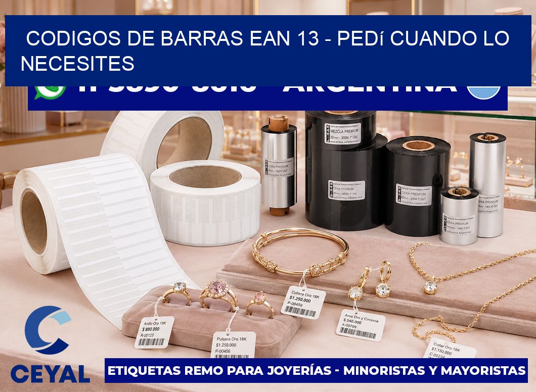 codigos de barras ean 13 - Pedí cuando lo necesites