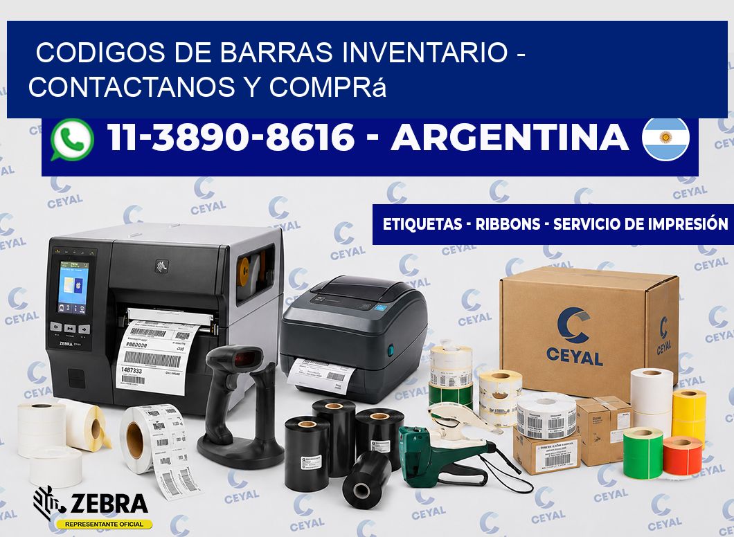 codigos de barras inventario - Contactanos y comprá