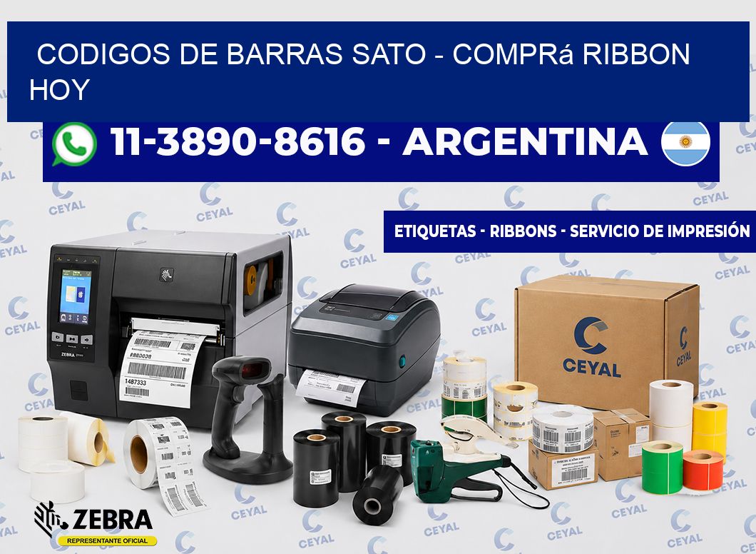codigos de barras sato - Comprá ribbon hoy