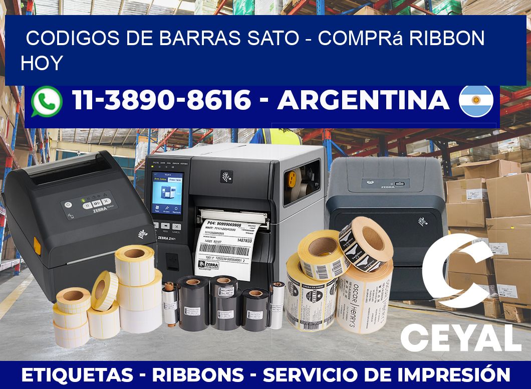 codigos de barras sato - Comprá ribbon hoy