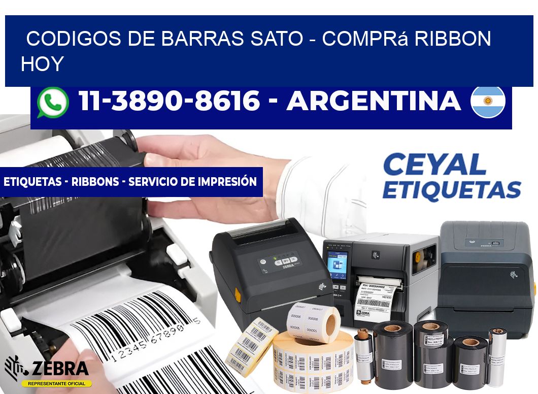codigos de barras sato – Comprá ribbon hoy