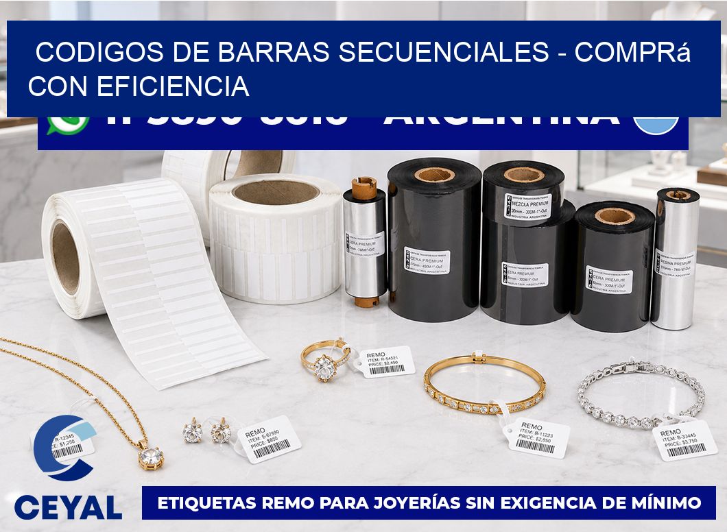 codigos de barras secuenciales - Comprá con eficiencia