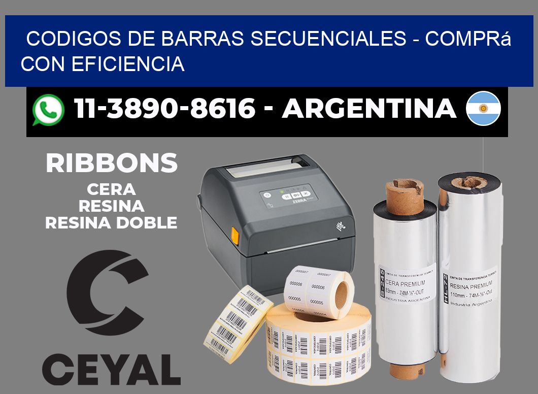 codigos de barras secuenciales - Comprá con eficiencia