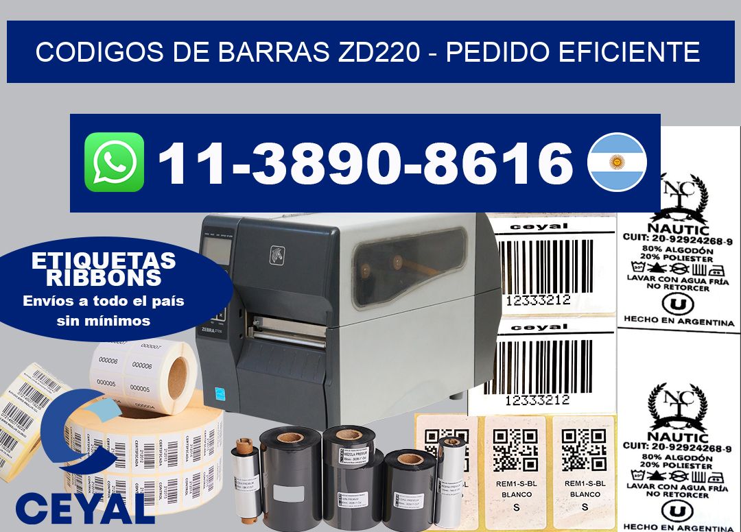 codigos de barras zd220 - Pedido eficiente