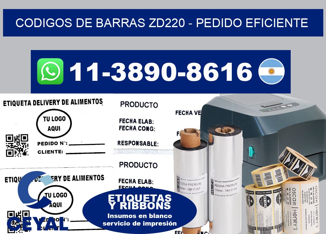 codigos de barras zd220 – Pedido eficiente