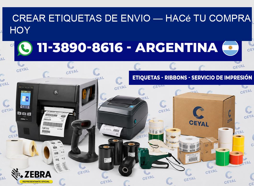 crear etiquetas de envio — Hacé tu compra hoy