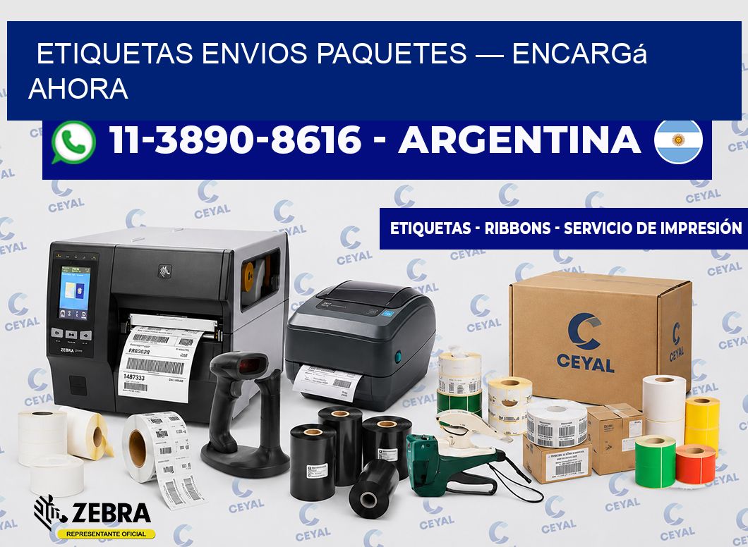 etiquetas envios paquetes — Encargá ahora