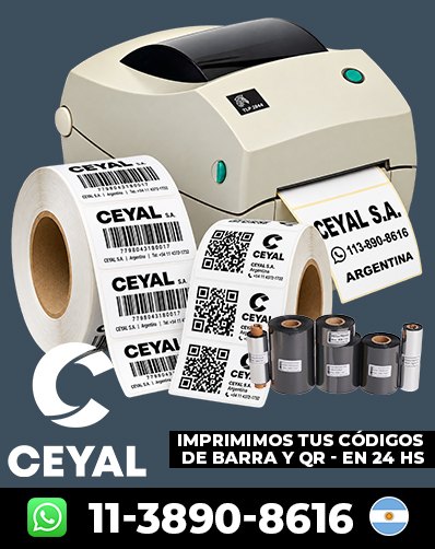 Códigos de barras Impresos – Comprá con logística rápida