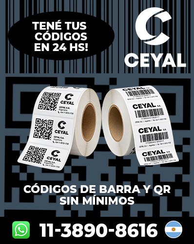 Códigos de barras Personalizados - Producción rápida