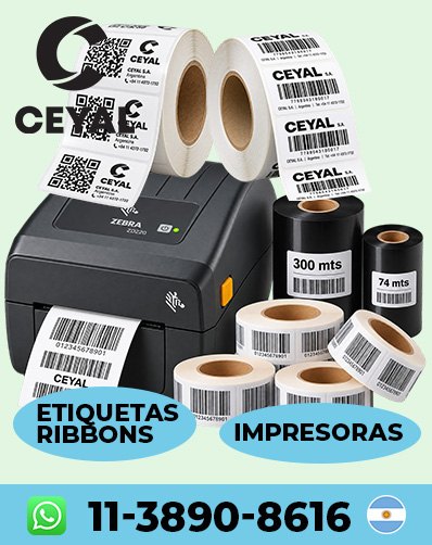 Códigos de barras para identificación de prendas zebra Zd220