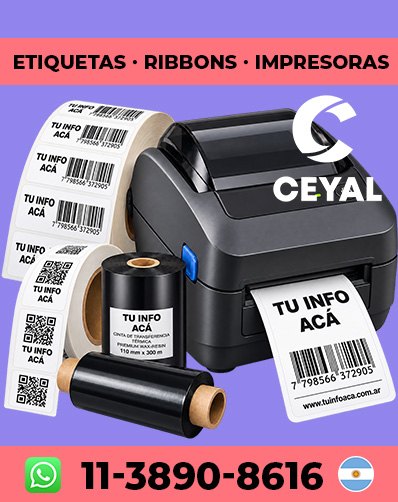 Códigos de barras para identificación de prendas zebra Zd220