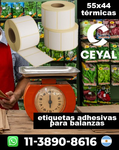 ROLLOS TÉRMICOS PARA BALANZAS - Comprá cuando quieras